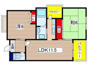 カ－サ宇多野の物件間取画像